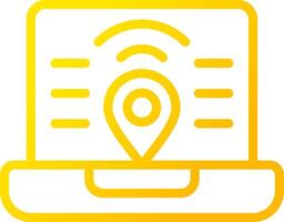 Digital Nomad Hub Creative Icon Design vector