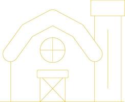 Farm House Creative Icon Design vector