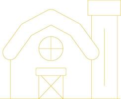 Farm House Creative Icon Design vector