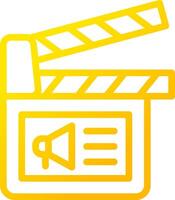 Cinema Ad Creative Icon Design vector