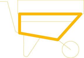 Wheelbarrow Creative Icon Design vector