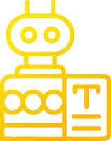 Bots Copywriting Creative Icon Design vector