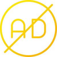 Ad Blocker Creative Icon Design vector