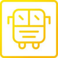 Bus Display Creative Icon Design vector