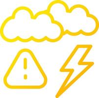 Weather Alert Creative Icon Design vector