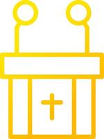 Pulpit Creative Icon Design vector