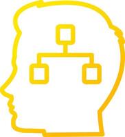 Decision Tree Creative Icon Design vector