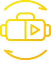 Virtual Reality Creative Icon Design vector