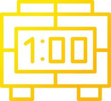 Digital Clock Creative Icon Design vector