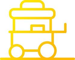 Food Cart Creative Icon Design vector