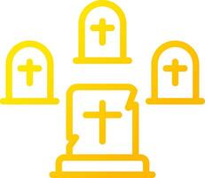 Graveyard Creative Icon Design vector