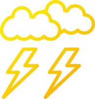 Lightning Creative Icon Design vector