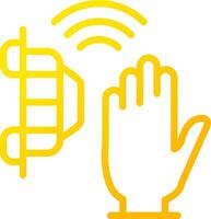 Motion Sensor Creative Icon Design vector