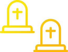 Cemetery Creative Icon Design vector