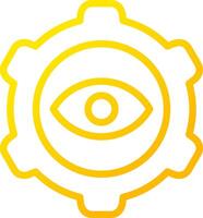 Eye Setting Creative Icon Design vector