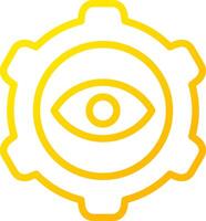 Eye Setting Creative Icon Design vector