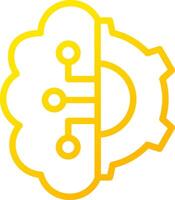 Artificial Intelligence Creative Icon Design vector