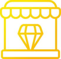 Diamond Shop Creative Icon Design vector