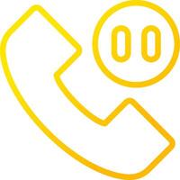Phone Pause Creative Icon Design vector