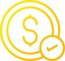 Money Check Creative Icon Design vector