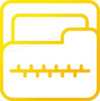 Zip Folder Creative Icon Design vector