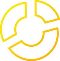 Line Yellow Gradient Design vector