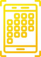Line Yellow Gradient Design vector