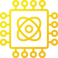 Quantum Technology Creative Icon Design vector