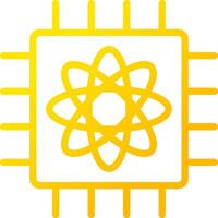 Quantum Computer Creative Icon Design vector