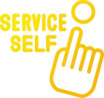 Self Service Creative Icon Design vector