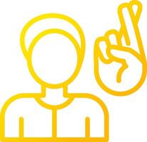 Non Verbal Communication Creative Icon Design vector