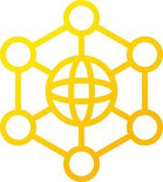 Neural Network Creative Icon Design vector
