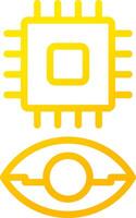 Eye Augmentation Creative Icon Design vector