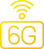 6G Network Creative Icon Design vector