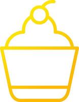 Cupcake Creative Icon Design vector