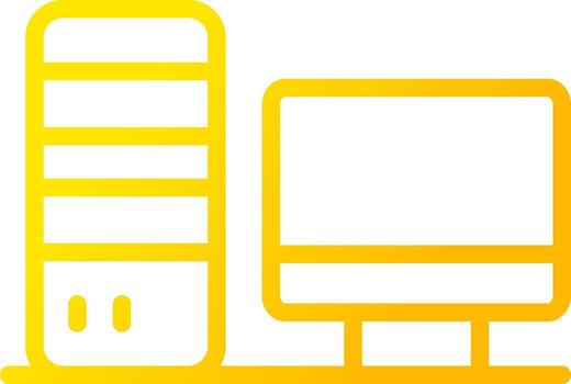 Computer Creative Icon Design vector