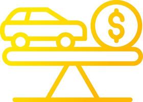 Fair Market Value Creative Icon Design vector