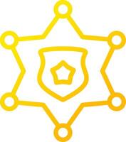 Sheriff Badge Creative Icon Design vector