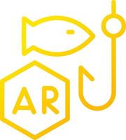 Ar Fishing Creative Icon Design vector