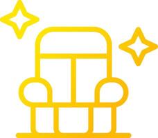 Car Seat Cleaning Creative Icon Design vector