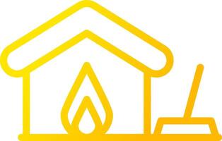 Fire Damage Cleaning Creative Icon Design vector