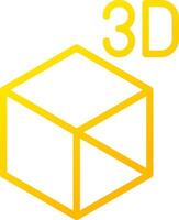 3D Object Creative Icon Design vector