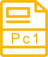 PC1 Creative Icon Design vector