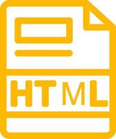 HTML Creative Icon Design vector