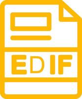 EDIF Creative Icon Design vector