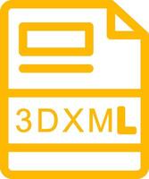3DXML Creative Icon Design vector