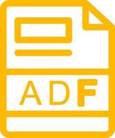 ADF Creative Icon Design vector