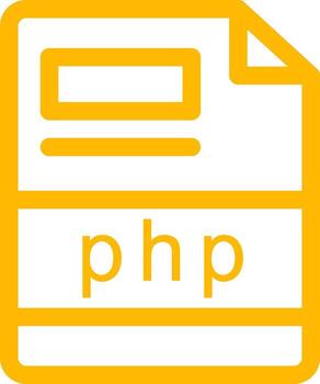 php Creative Icon Design vector