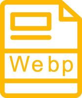 webp creativo icono diseño vector