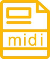 midi Creative Icon Design vector